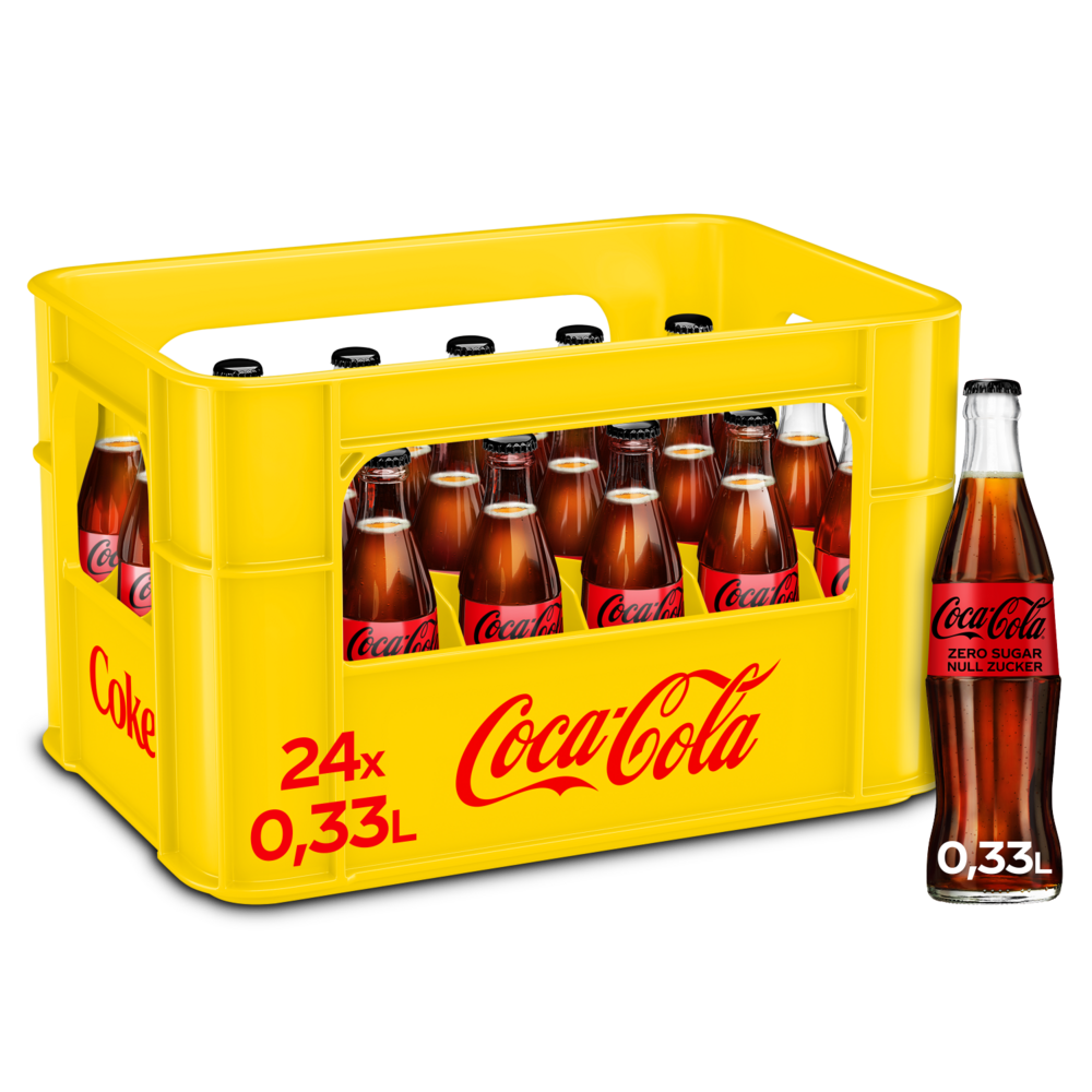 Coca Cola Zero Glas 24*0,33l